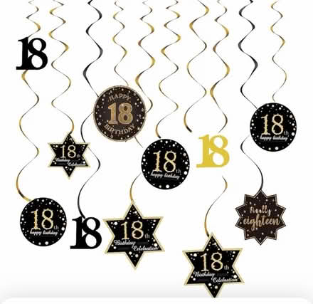 Photo of free 18 birthday hanging decorations (Brickhill MK41) #1