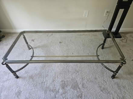 Photo of free Glass top and metal coffee table (New Brunswick) #1