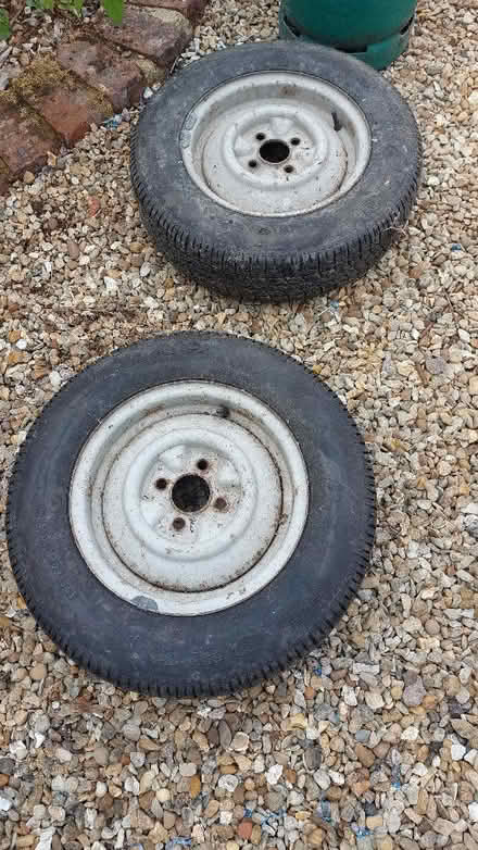 Photo of free caravan wheels & tyres (Flitton MK45) #1