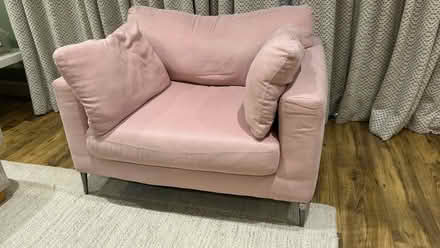 Photo of free Pink (large/cuddle) arm chair (Goldsworth Park GU21) #2
