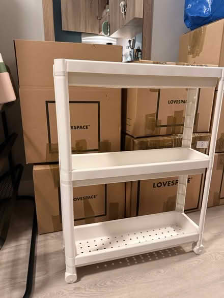 Photo of free IKEA VESKEN trolley, white (Hammersmith W6) #1