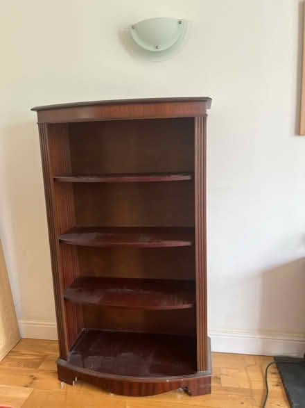 Photo of free Dark wood book shelves (Weston Near Baldock SG47) #1