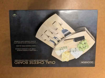 Photo of free Wooden Oval Cheese Board (Barming Heath ME16) #1