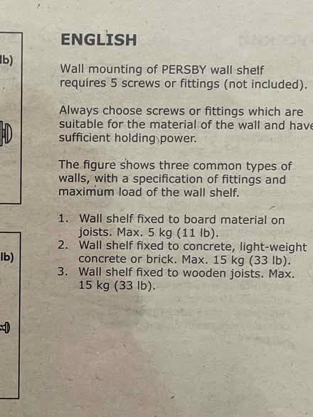 Photo of free Two white IKEA ‘Persby’ floating shelves (Shortlands BR2) #2