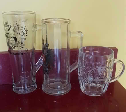 Photo of free 3 more big beer glasses (Near Shirley CR0) #1