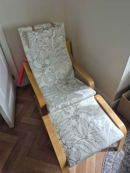 Photo of free Ikea rocker/bouncer chair w/ stool (Swords, Co. Dublin.) #2