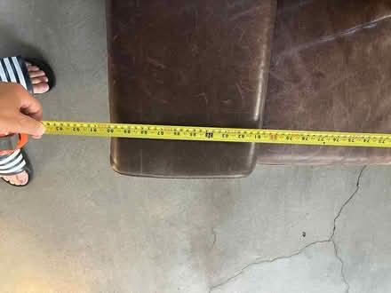 Photo of free Leather couch (Kitsilano) #4