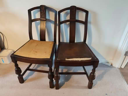 Photo of free antique chairs upcycling project x2 (Willowbrook Park OX11) #1