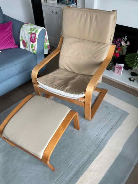 Photo of free IKEA Poang Chair & Footstool (Warwick CV34) #1