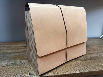 Photo of free Brown accordion folder A-Z (Lombard Commons Park) #1