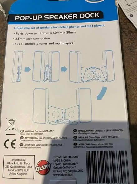 Photo of free Pop up speaker dock (Worcester WR4) #2