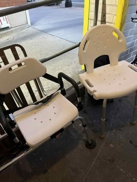 Photo of free Curb alert: Plastic shower chairs (Upper East Side) #1