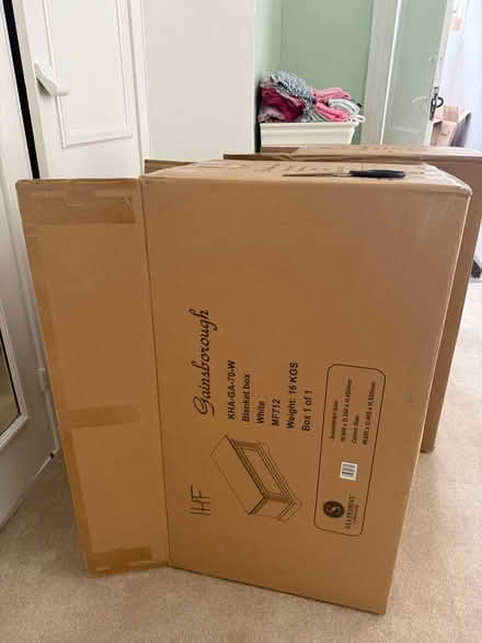 Photo of free x2 large strong cardboard boxes (Eastbourne BN21) #2