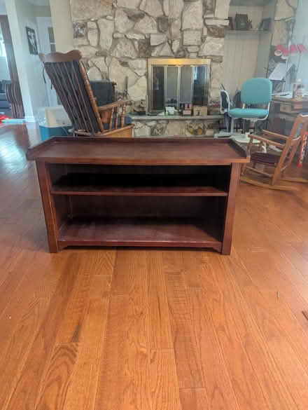 Photo of free Wooden entryway bench (Barrington) #1