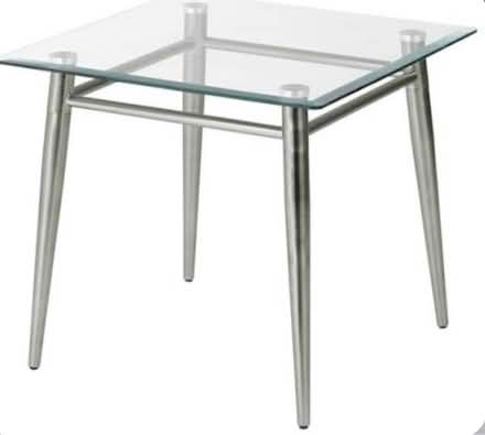 Photo of free Glass-Topped Side Table (North Cleveland Park) #1