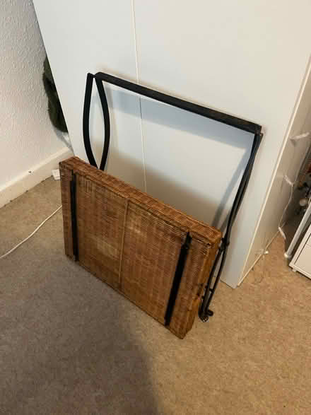 Photo of free Wicker folding side table (Romiley SK6) #1