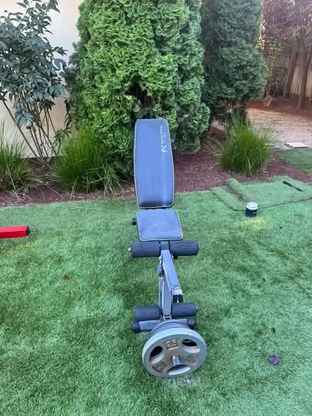 Photo of free Leg Benches and Weights (Menlo Park) #1