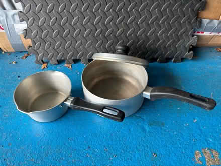 Photo of free 2 aluminium saucepans (Eastbourne BN20) #1