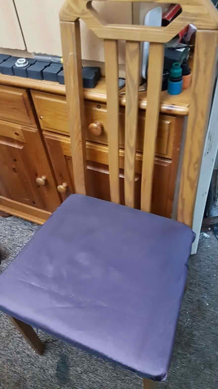 Photo of free dining table chairs x 2 (Mill Hill BB2) #1