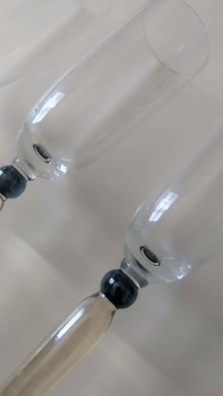 Photo of free PICKUP MONDAY/TUESDAY 3 Pottery Barn champagneflutes/glasses (Loftus Road W12) #3