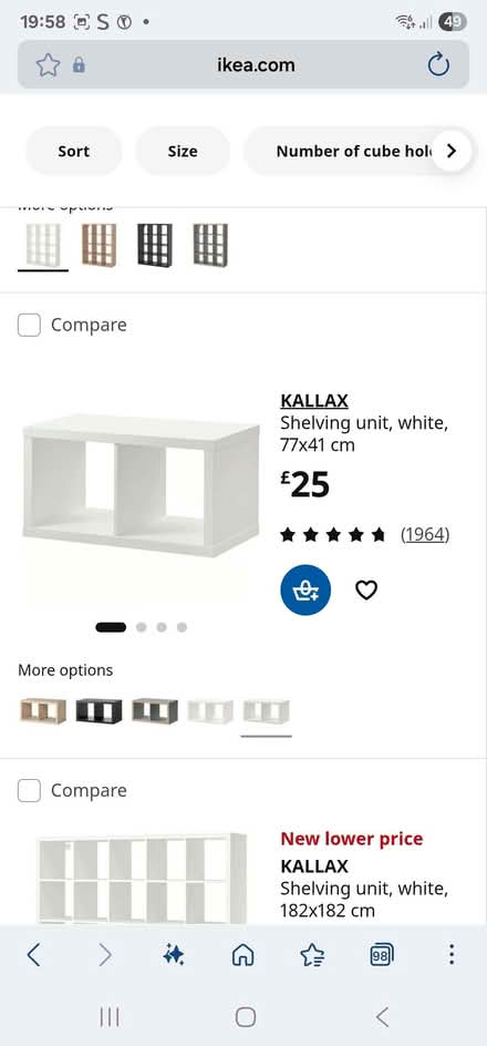 Photo of White Ikea Kallax Units (Holborough Lakes ME6) #2