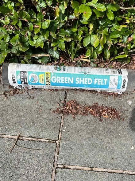 Photo of free Shed felt 1 roll 10 x 1 meter (Northenden M22) #1