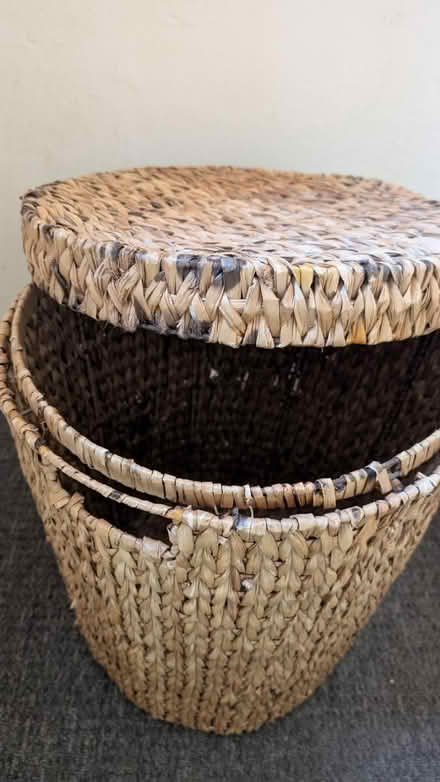 Photo of free Wicker linen basket (Dronfield S18) #2