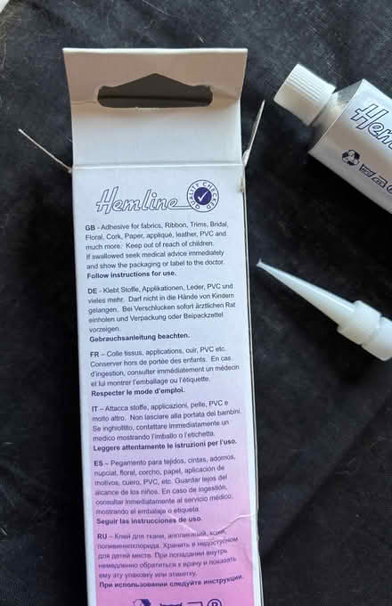 Photo of free Hemline fabric glue, unused, unopened (Monks Hill CR2) #3