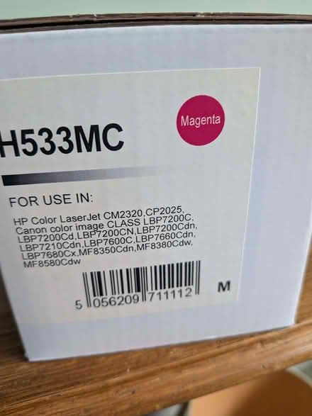 Photo of free Large magenta toner cartridge (Titness Park SL5) #1