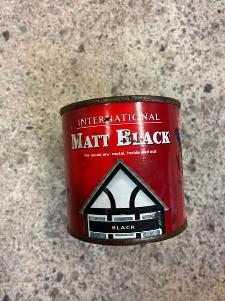 Photo of free Almost 250ml tin Matt Black finish for use on wood or metal (Great Boughton CH3) #1