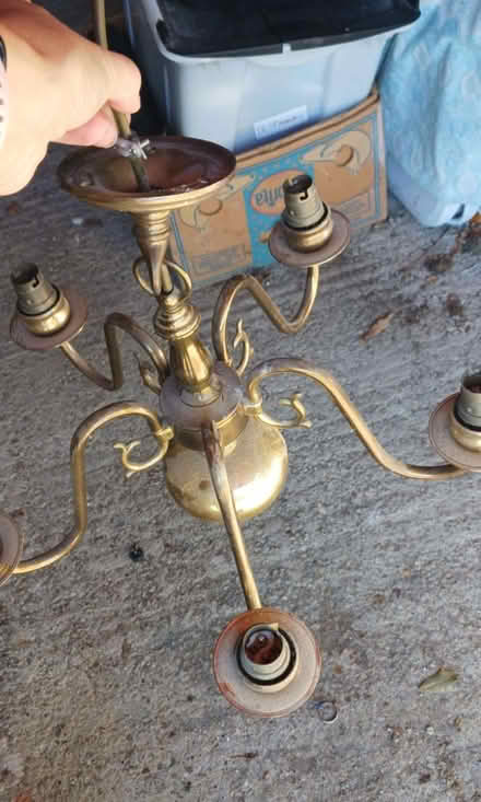 Photo of free Brass? Candelabra chandelier (Dean Court OX2) #1