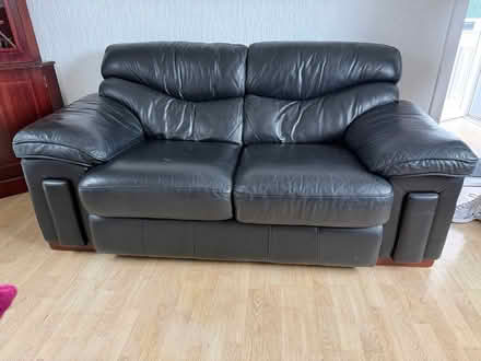 Photo of free 2 seater leather sofa (Wicklow) #1