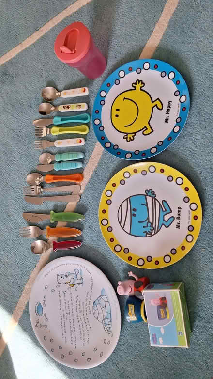 Photo of free Cutlery and plates for toddlers / small children (Horsell GU21) #1