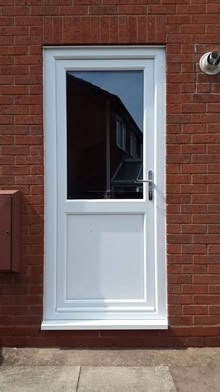 Photo of Half glazed PVC door and frame (Wells East BA5 3J) #1