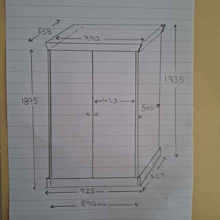 Photo of free Pine wardrobe great condition (Little Staughton MK44) #3