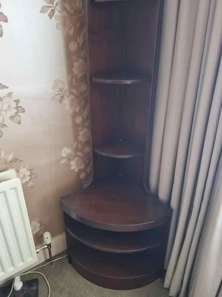 Photo of free Dark wood corner display unit (Orpington Br6) #3