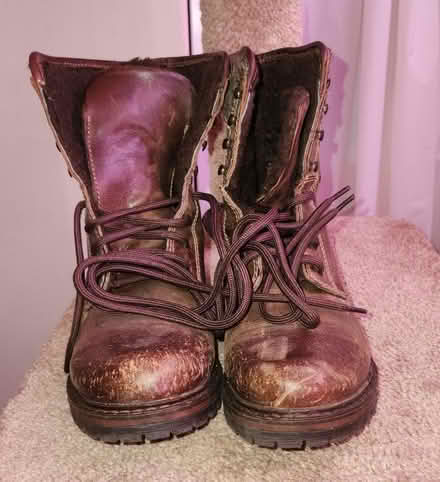 Photo of free Winter Boots Brown Leather Sz 40 (Danforth and Greenwood) #1