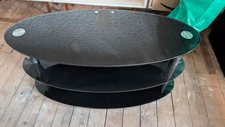 Photo of free Glass tv table (Norton lees S8) #2