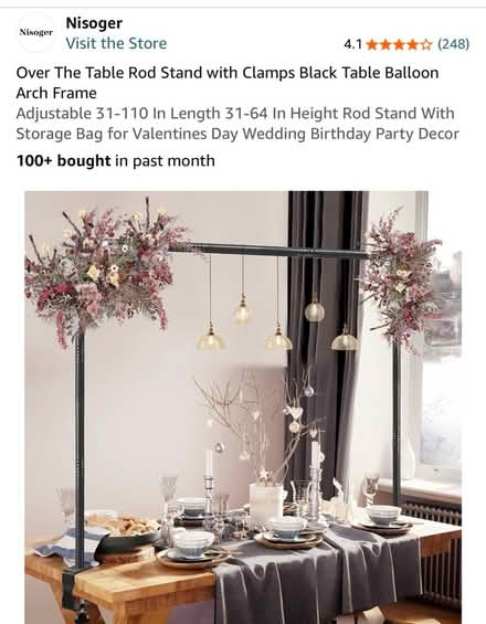 Photo of free Over the table arch frame (2) (Villages of Urbana) #1