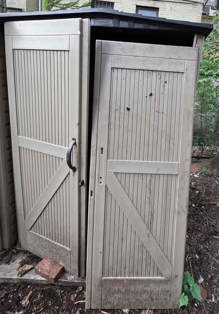 Photo of free Shed (broken doors) (West Harlem) #1