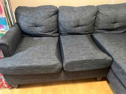 Photo of free Blue grey sectional (Sunnyvale) #2