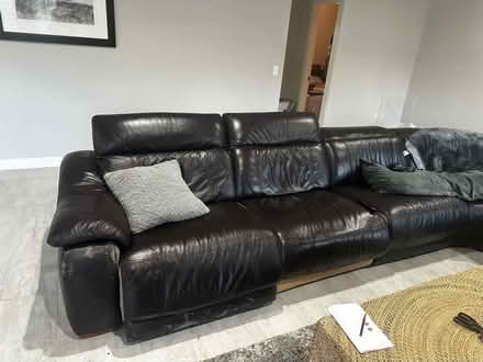Photo of free Leather sectional sofa (Litchfield Park) #1