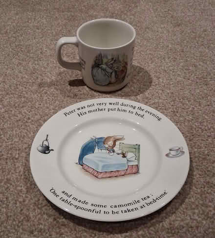 Photo of free Wedgewood Peter Rabbit Plate & Cup (Cippenham SL1) #1
