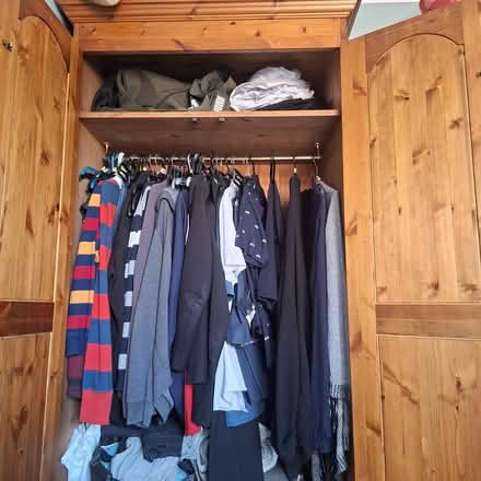 Photo of free Pine wardrobe great condition (Little Staughton MK44) #2