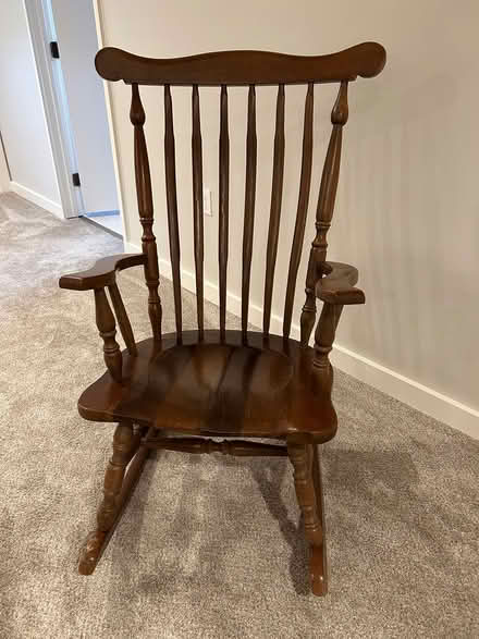 Photo of free Wooden rocking chair (Ballard) #2