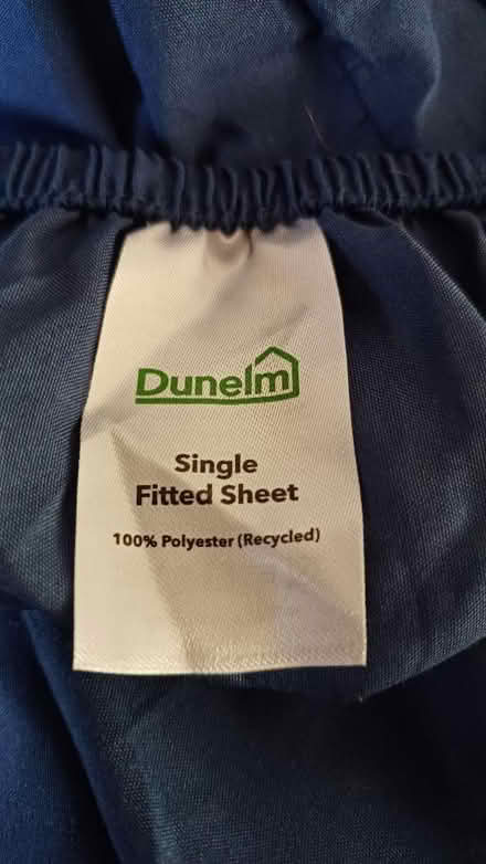 Photo of free Dunelm 2 fitted single bed navy sheets (Malvern Link WR14) #2