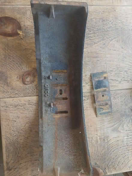 Photo of free Iridescent enamel Vintage Cast Iron Curved Fire guard with C (Bramley LS13) #2