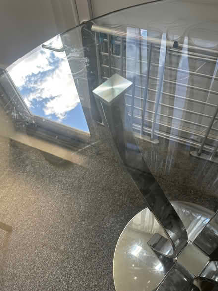 Photo of free Glass topped table & 3 black chairs (Eastwood SS2) #2