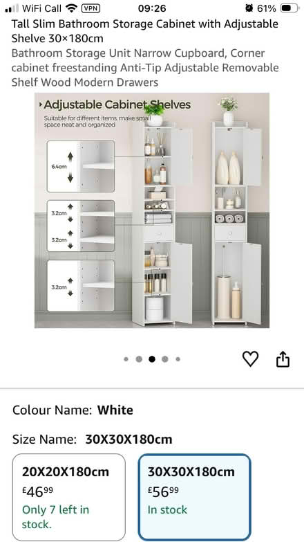 Photo of free Bathroom cabinet (Greystoke CA11) #2