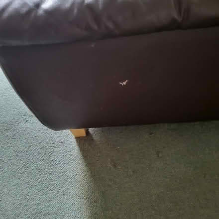 Photo of free Brown leather sofa (Pudsey LS28) #4